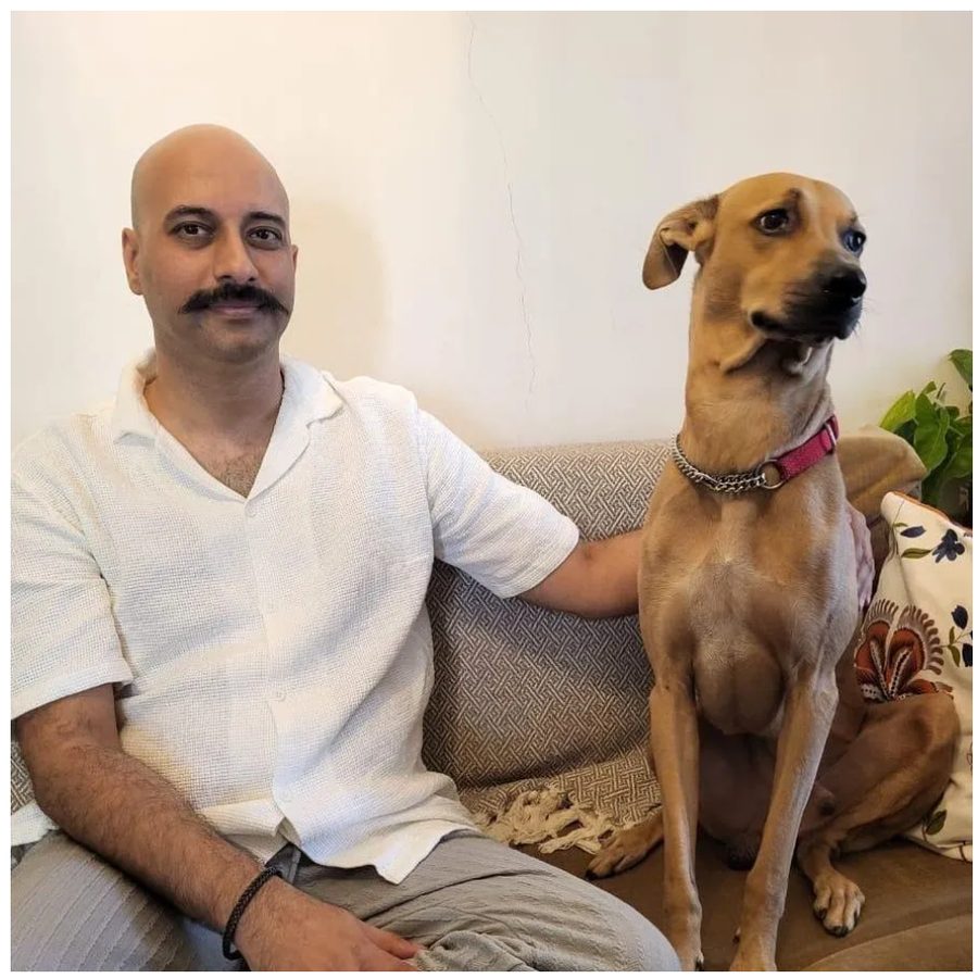 Dr. Nayak with his dog